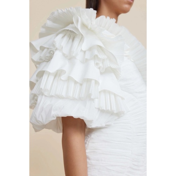 Anthropologie x Acler Ascot One-Shoulder Ruffle Mini Dress - Picture 9 of 16